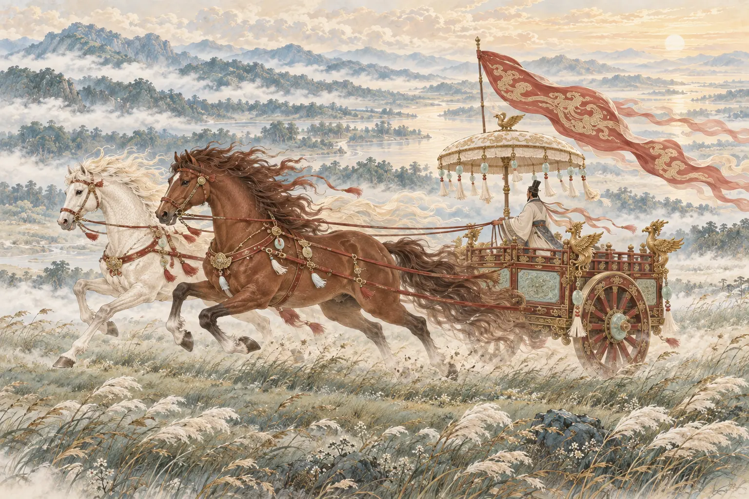 Fine horses and skilled driving