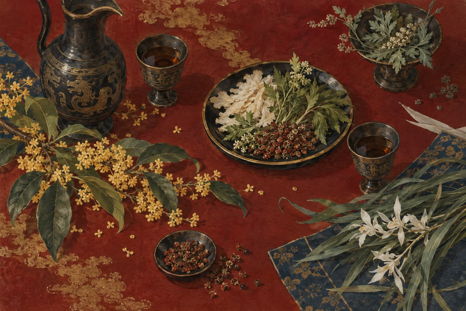 Cinnamon wine and pepper cordial